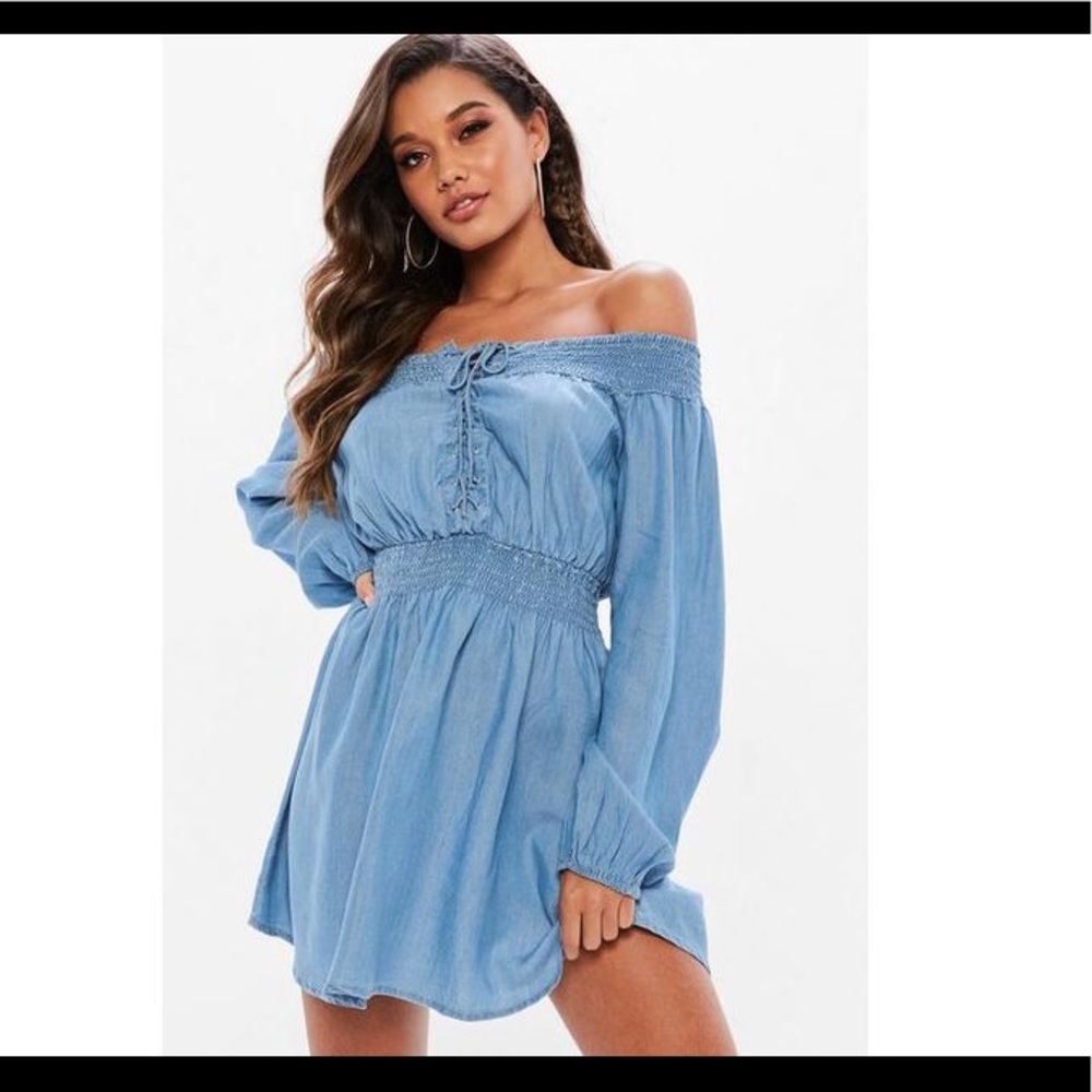 NWT MissGuided denim mini dress